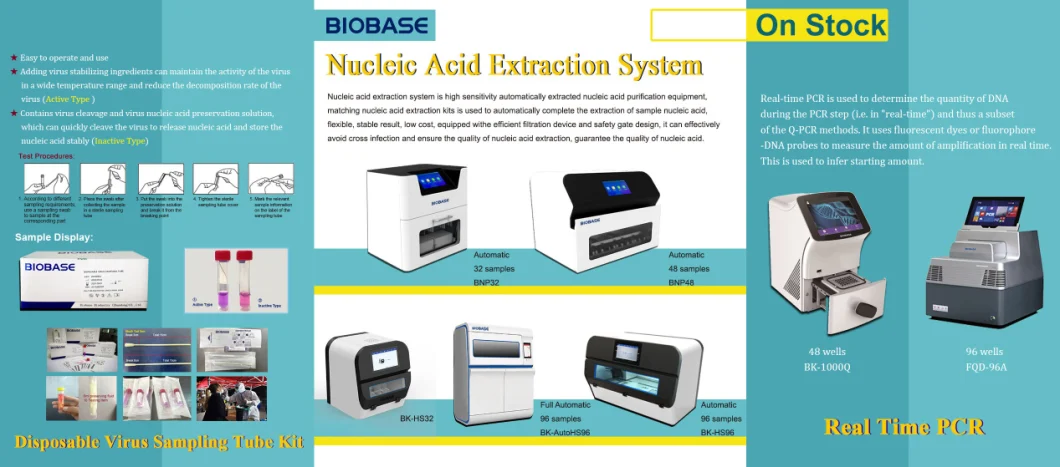 Biobase Automatic Nucleic Acid Extraction System Bk-HS96 for Lab Medical