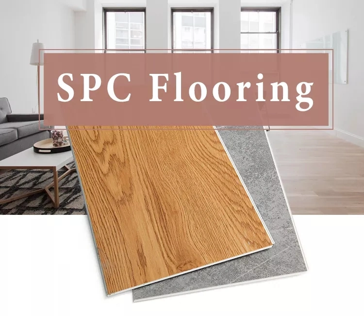 Foshan Facotry Spc/PVC Flooring 4mm, 0.2mm Good Quality Low Price Wholesale Products Hot Sell