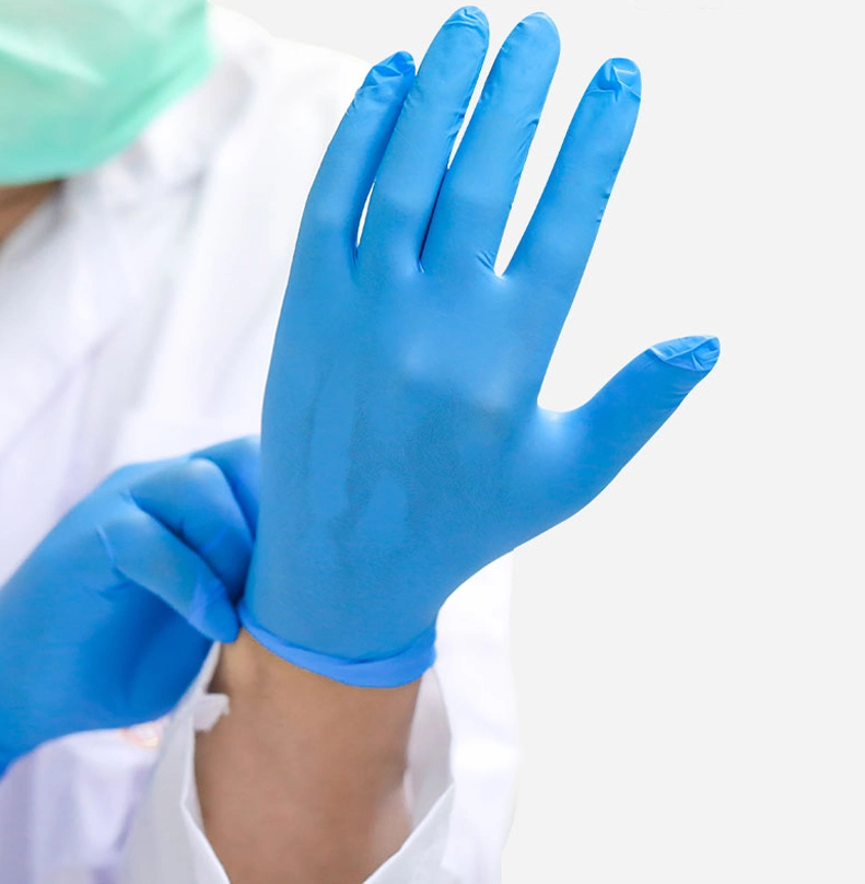 9inch Blue/White/Black Beauty Salon Special /Food/Pharmaceutical Wholesale Disposable Latex Vinyl Safety Examination Protective PVC Rubbe Nitrile Gloves