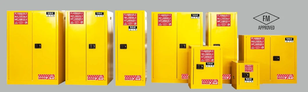 Sai-U 30gal/114L Flammable Safety Cabinet Double Door Laboratory Chemical Safety Storage Cabinet