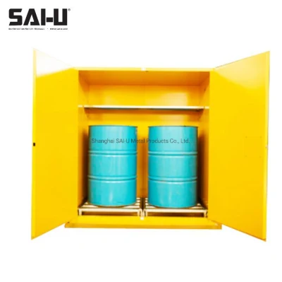 Cabinet inflammable anti-explosion Sai-U 110gal Laboratoire de stockage de sécurité pour tambour d'huile de laboratoire