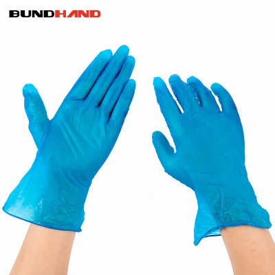 9inch Blue Beauty Salon Special /Food/Pharmaceutical Wholesale Latex Vinyl Safety Examination Protective PVC Rubbe Nitrile Gloves